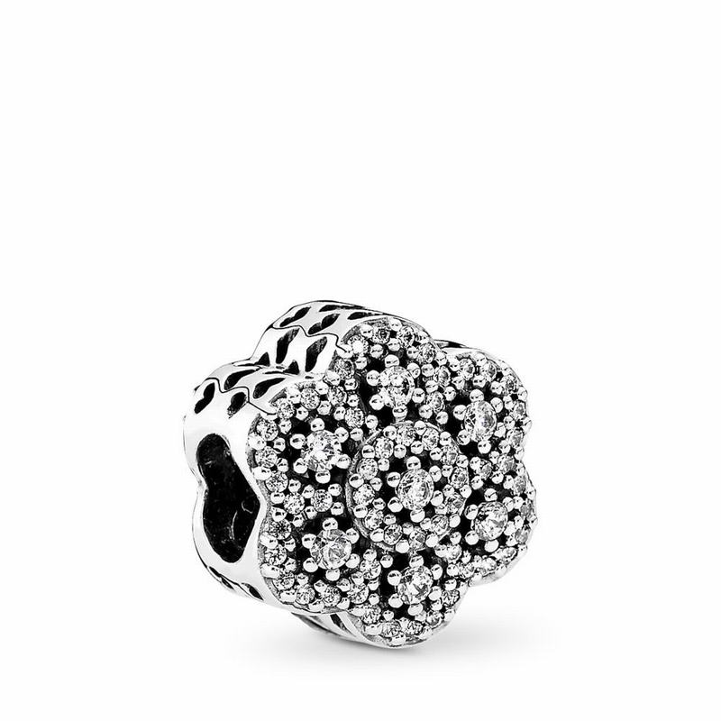 Talismane Pandora Crystalized Floral Argint (xJ4Alz5b)